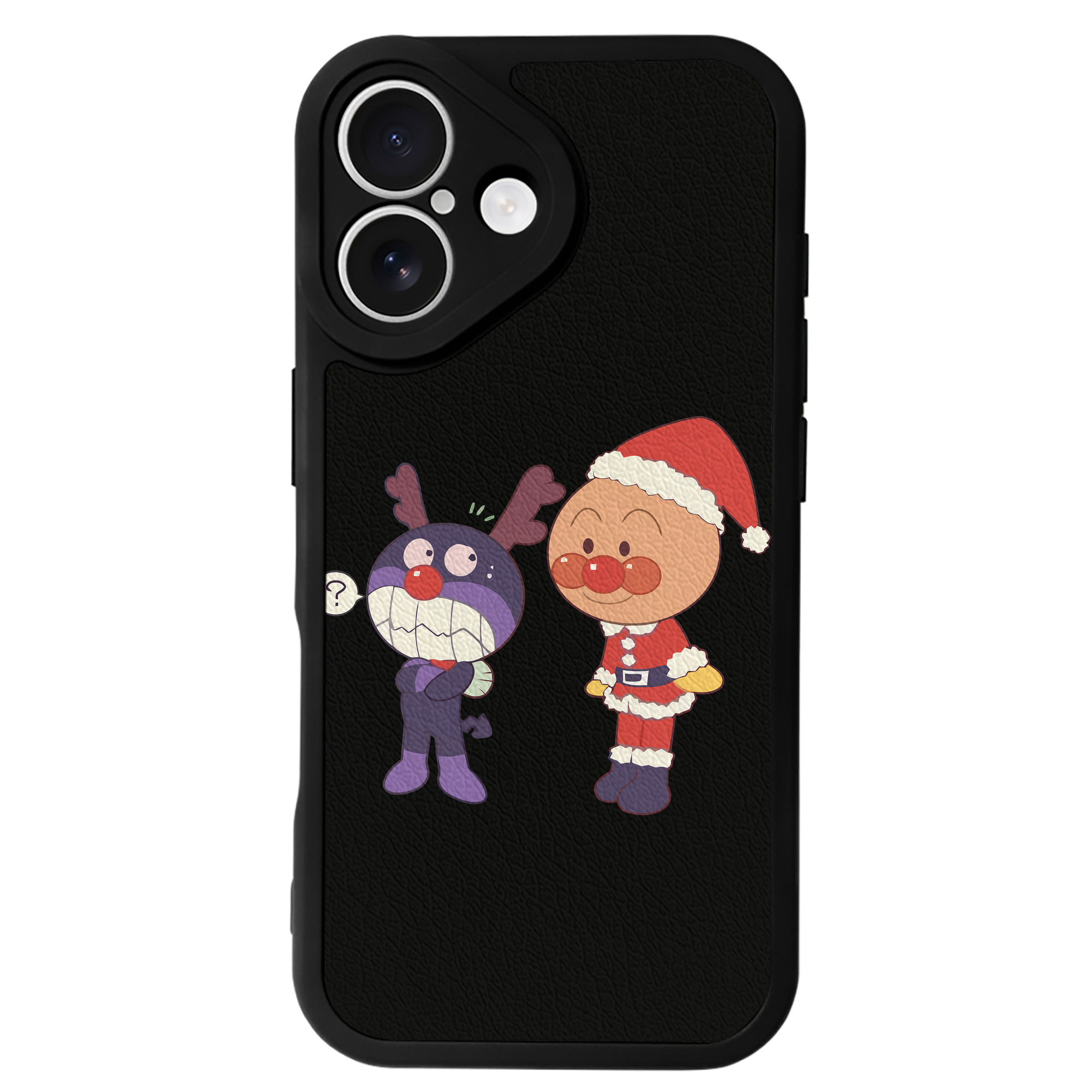 （画像用） アンパンマン Anpanman 【iPhone 16シリーズ対応】シリコンスマホケース（レザー調） 材質：シリコン